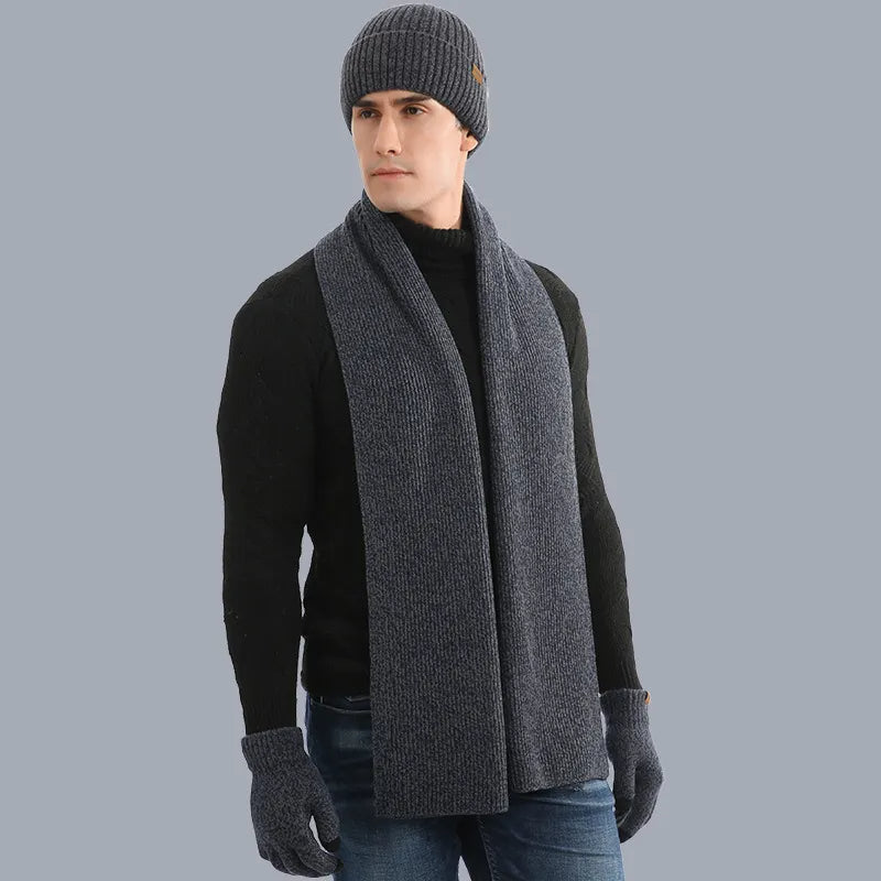 Warm Winter Hat and Glove Set