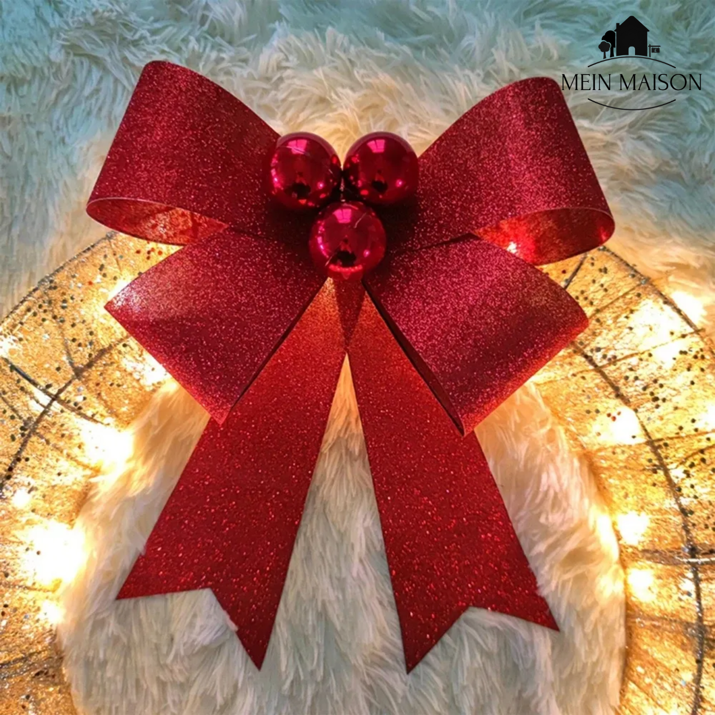 Bright Christmas Wreath for Home Decor