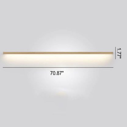 Natural Wooden Japanese LED Wall Lamp