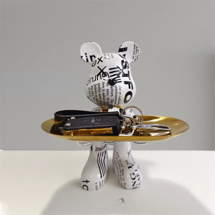 Stylish Bear Figurine Home Decor Statue