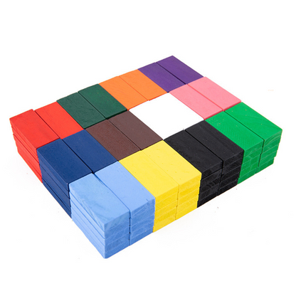 Natural Wood Educational Domino Blocks