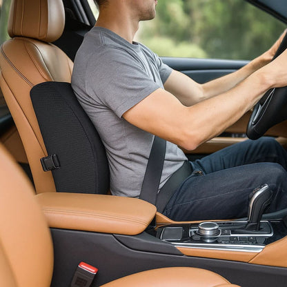 Comfortable Car Back Support Cushion with Memory Foam