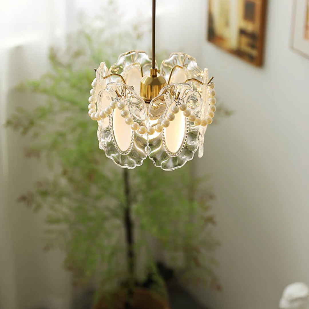 Pretty Floral Hanging Light