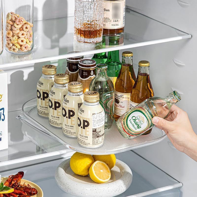 Compact Fridge Spice Storage Carousel