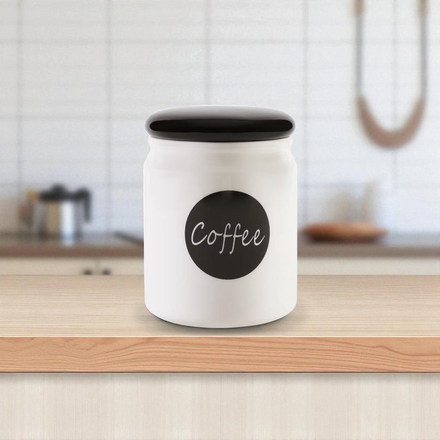 Large White Coffee Storage Container 800ml - Befez
