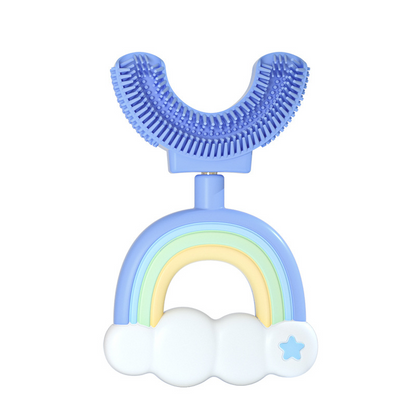 Soft Kids Toothbrush Colorful Rainbow Design