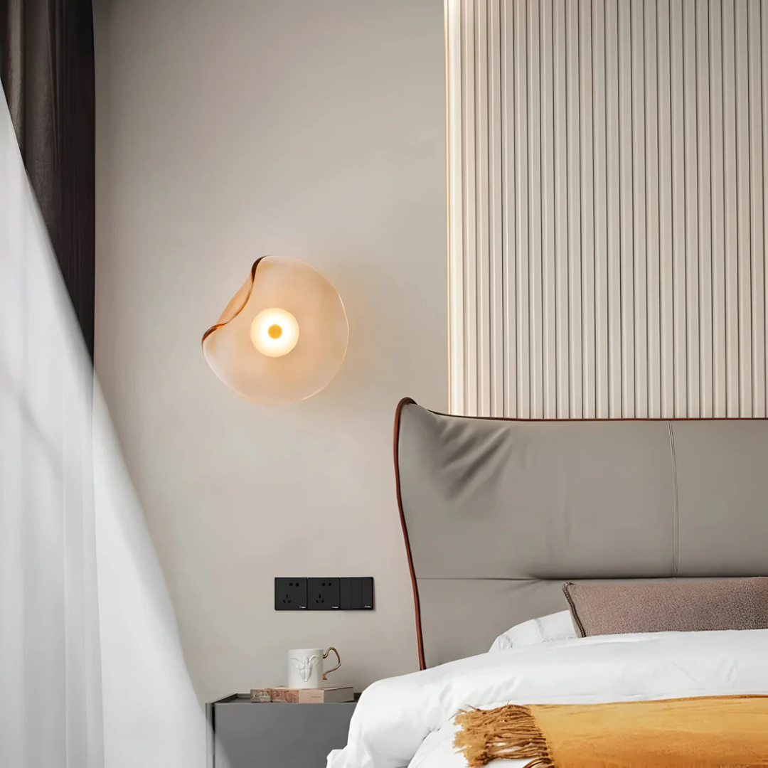 Stylish Round Glass Wall Light