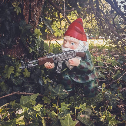 Tough Army Yard Gnome