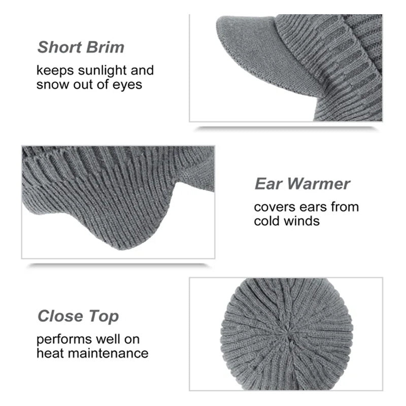 Warm Winter Beanie with Ear Flaps
