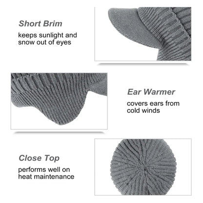 Warm Winter Beanie with Ear Flaps