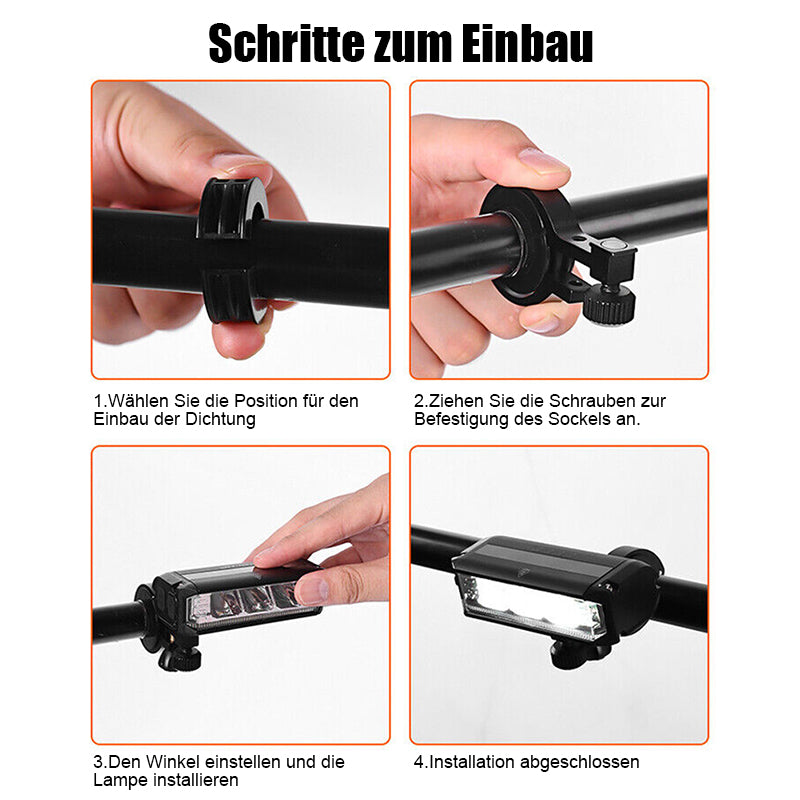 Bright Rechargeable LED Bike Headlight 900 Lumen