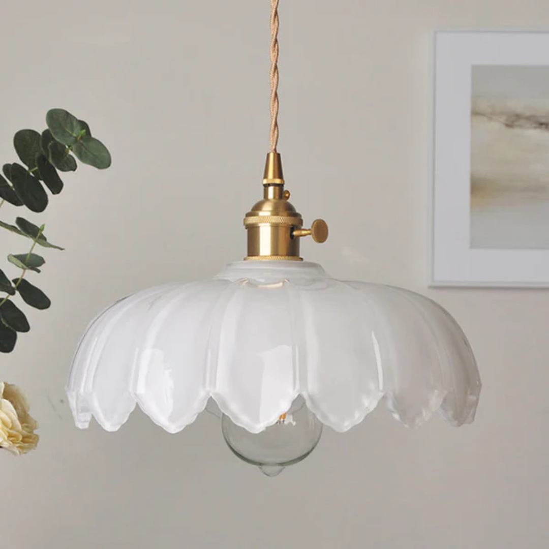 Retro Style Glass Pendant Light