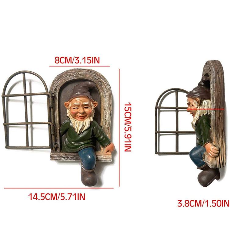 Cute Garden Gnome Figurine Decoration