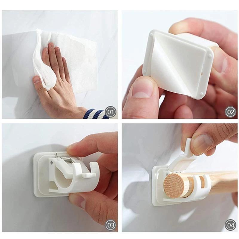 Easy Install No Drill Curtain Rod Brackets