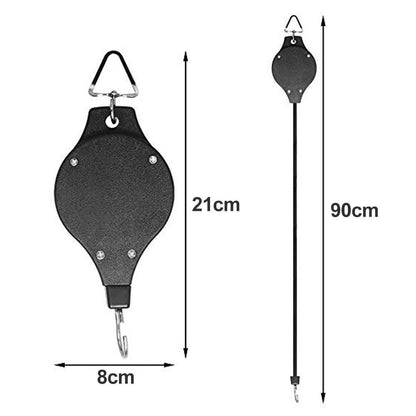 Adjustable Rope Pulley for Hanging Plants and Bird Feeders