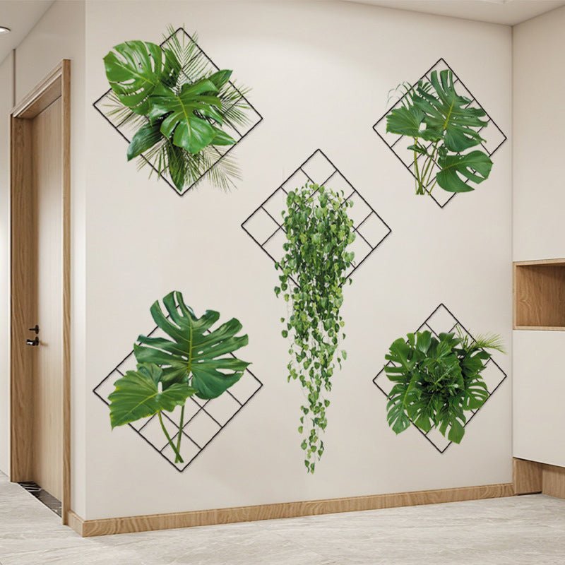Realistic Plant Wall Stickers for Home Decor