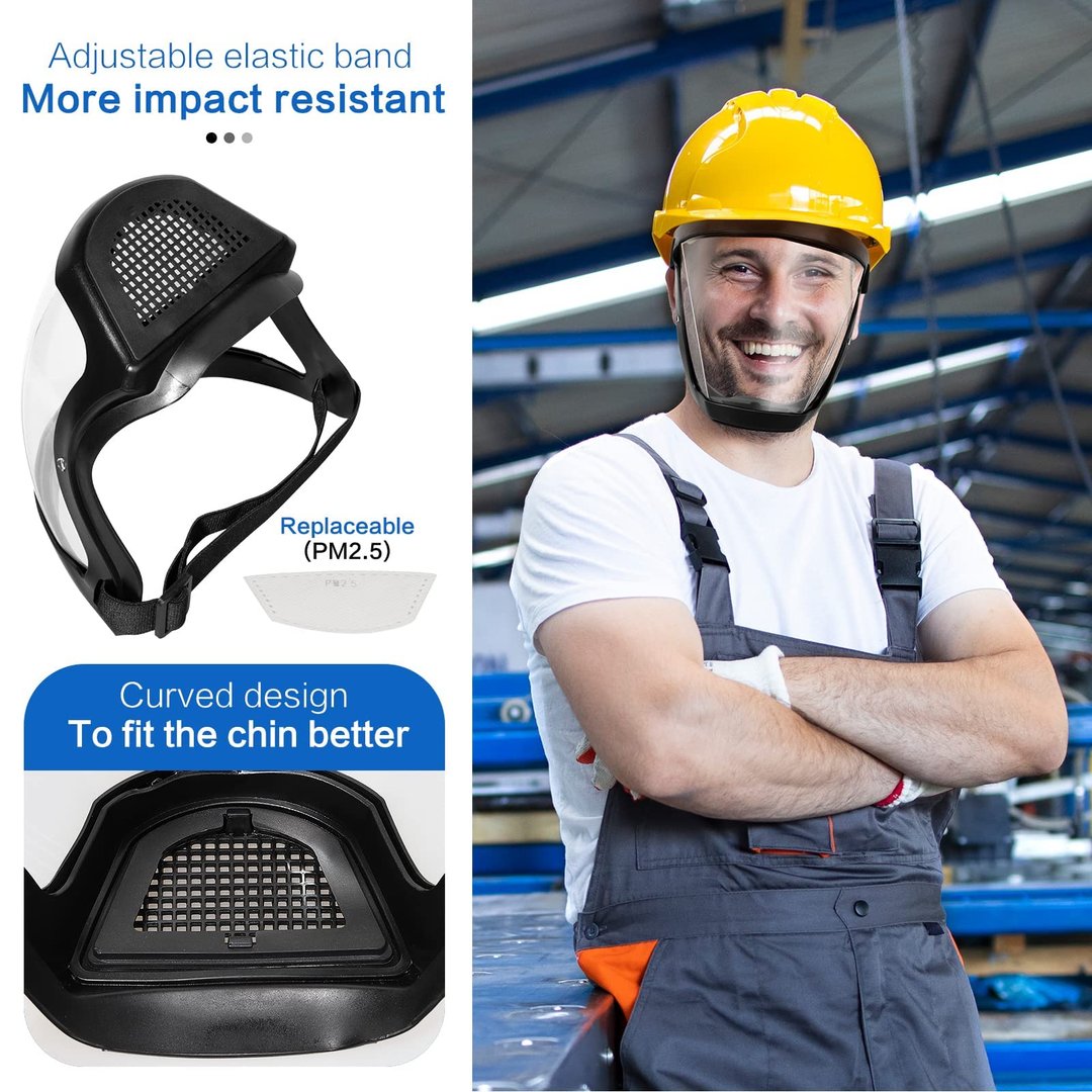 Clear Protective Full Face Mask Shield