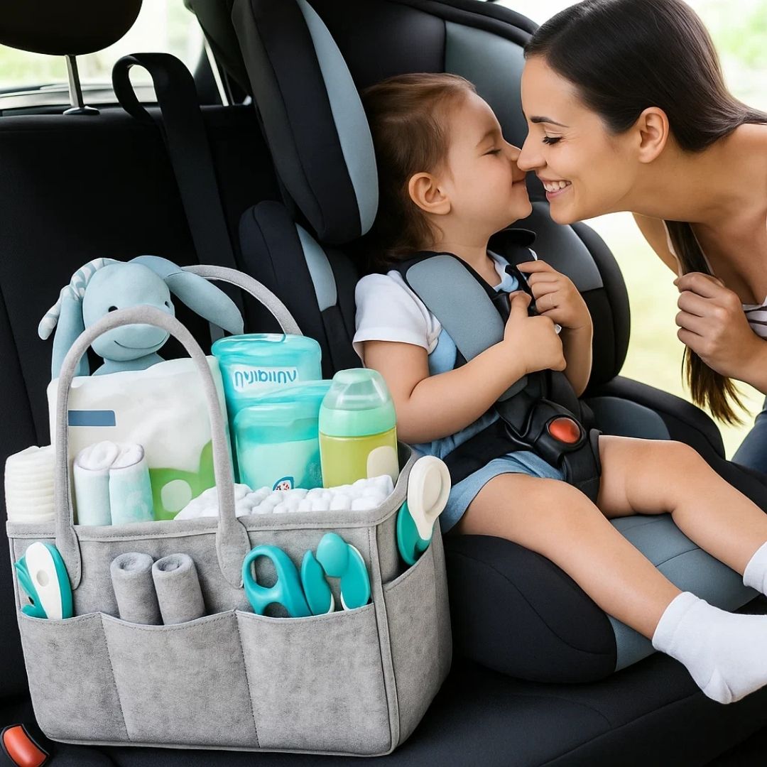 Baby Nursery Storage Caddy - Waterproof Diaper Organizer