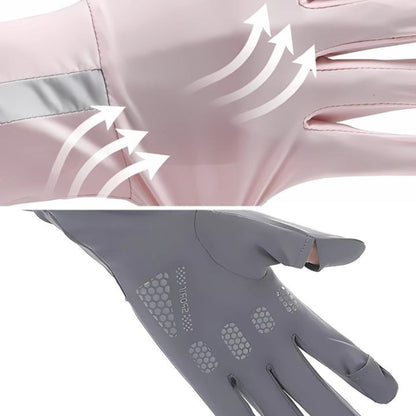 Cooling Bike Gloves with Touchscreen Fingers
