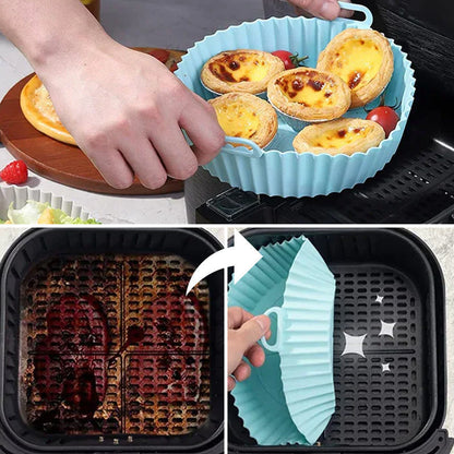 Non-Stick Air Fryer Silicone Mat Sheet