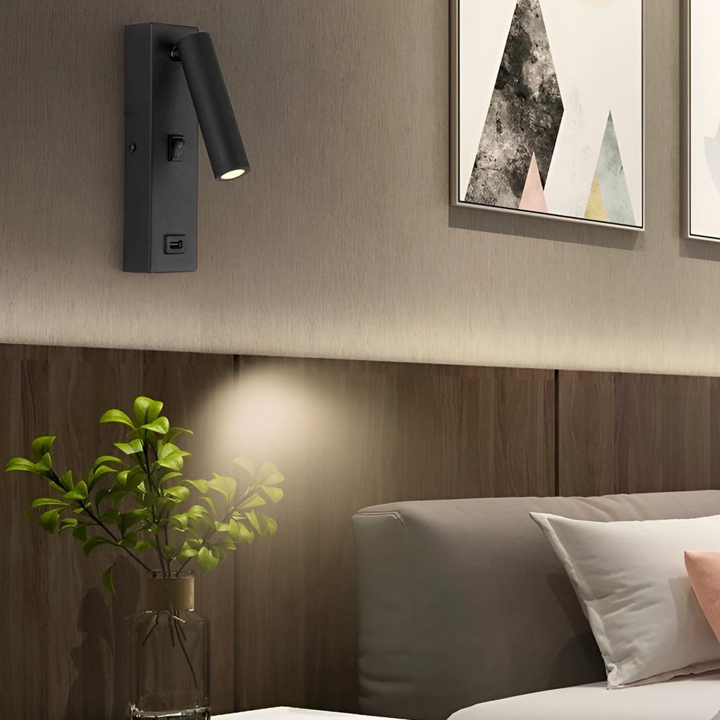 Premium LED Wall Light with Adjustable Arm and USB Charger
