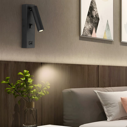 Premium LED Wall Light with Adjustable Arm and USB Charger