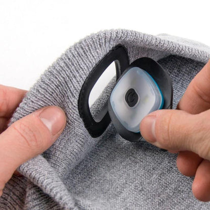 Detachable LED Light Beanie Cap