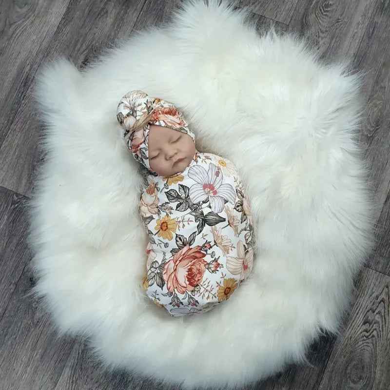 Cozy Baby Swaddle Blanket with Cap