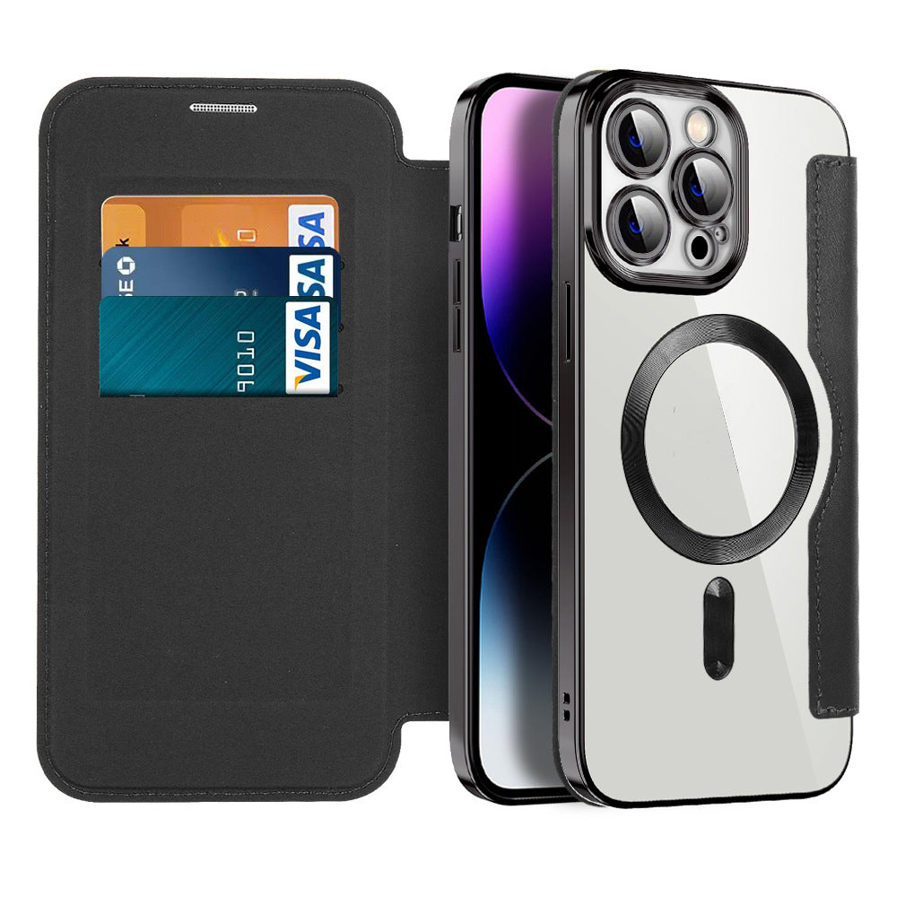 Slim Magnetic Phone Flip Cover Case