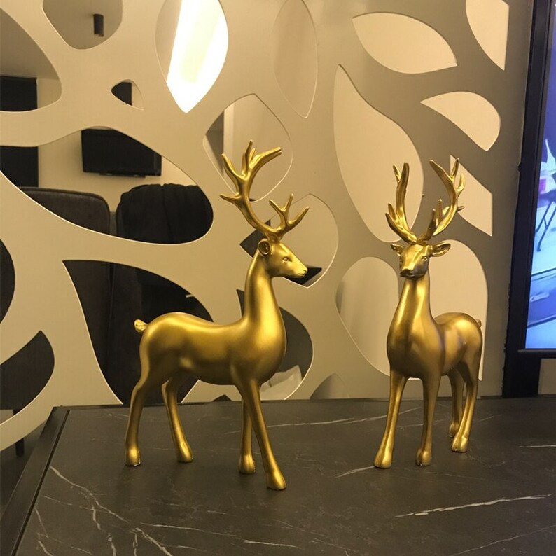 Luxury Pair Deer Home Decor Figurines - Befez