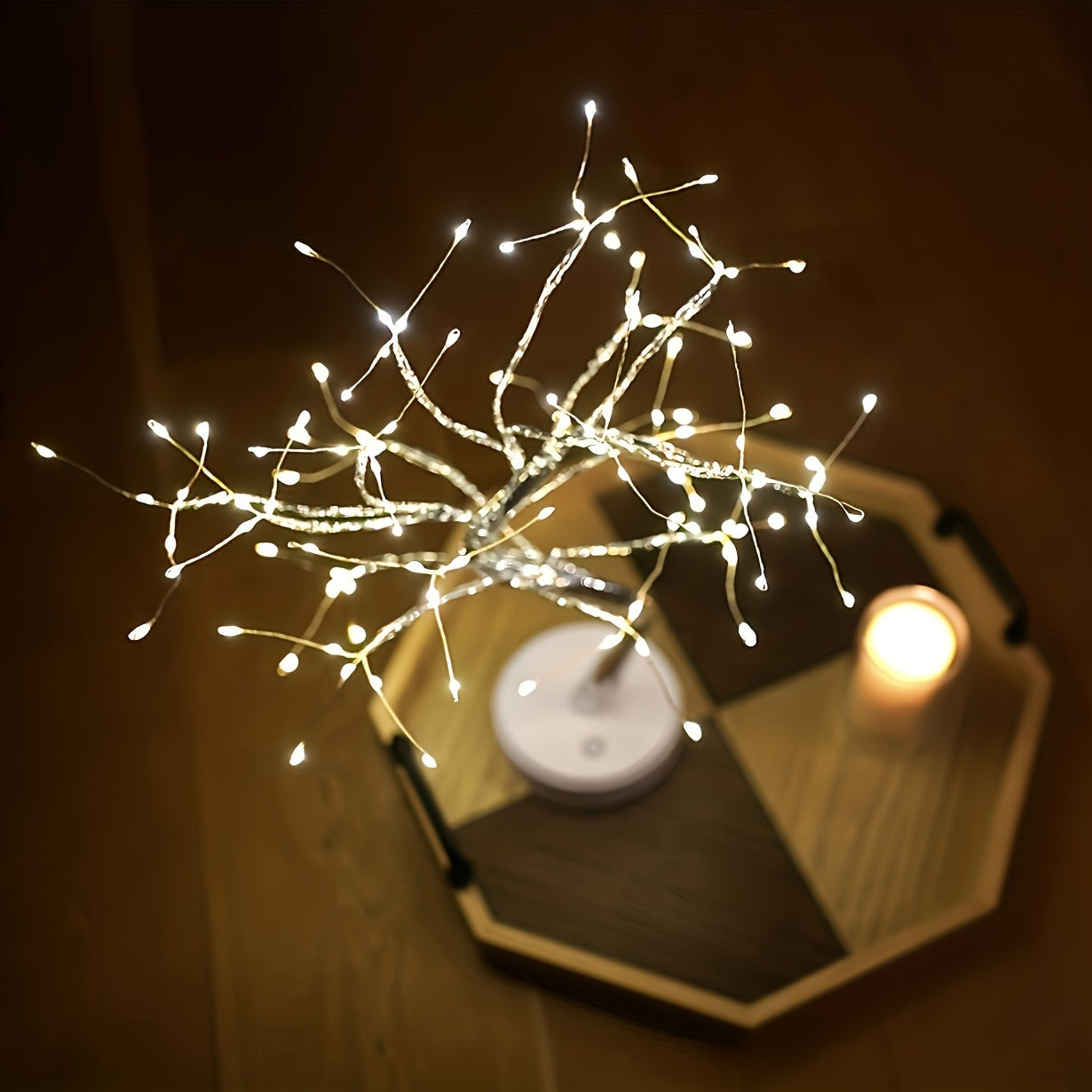 Stylish Mini LED Desk Tree Lamp