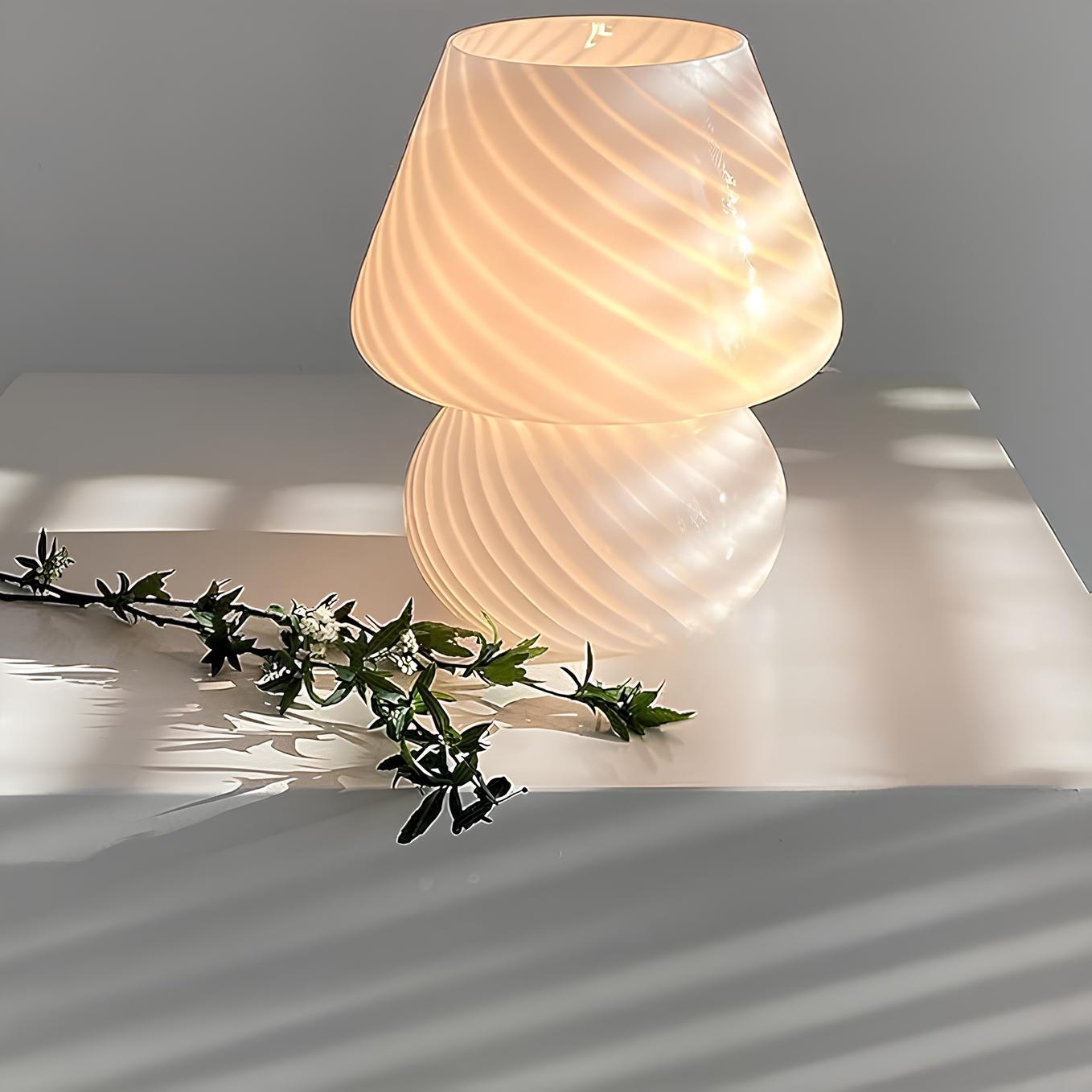 Unique Artisan Glass Table Lamp