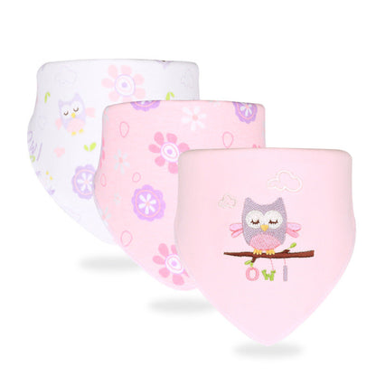Adorable Baby Bib Set - Gentle Cotton Triangle Scarves
