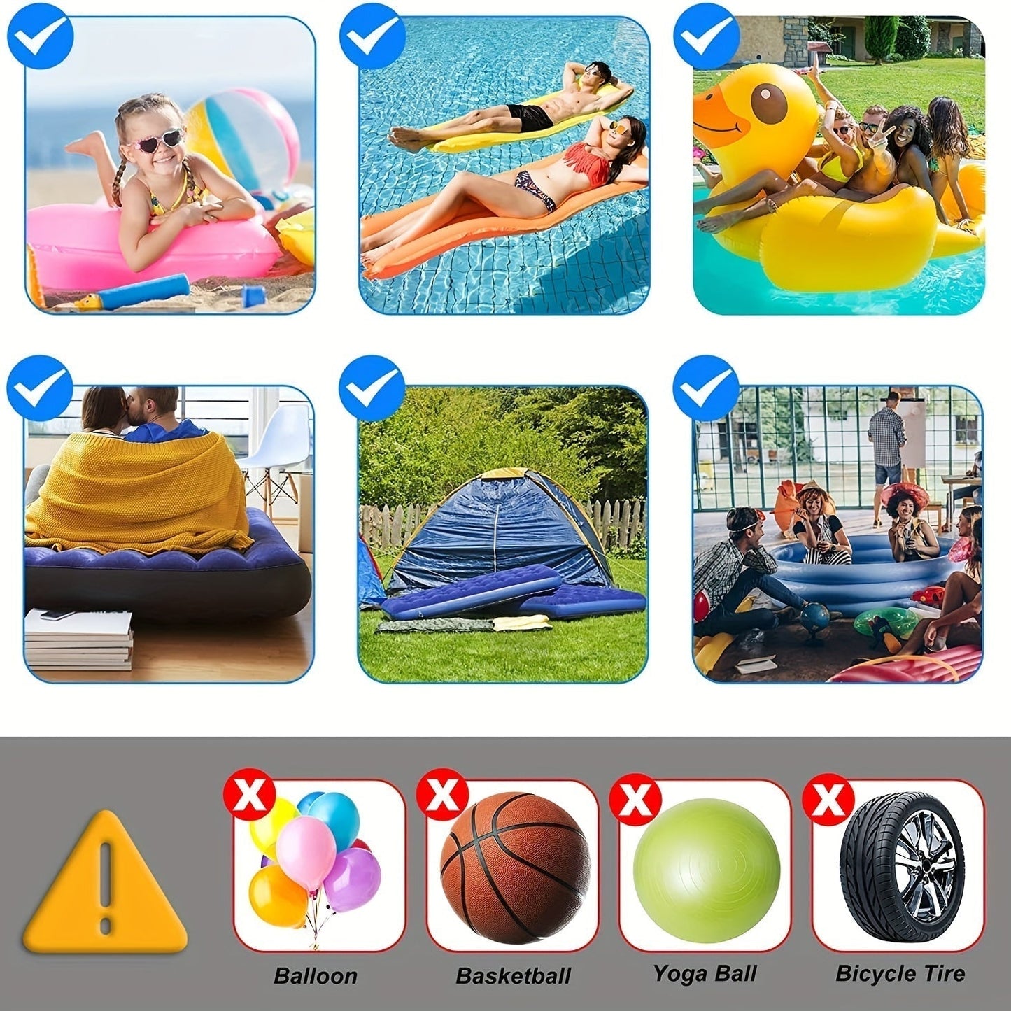 Portable USB Air Pump for Inflatable Mattresses