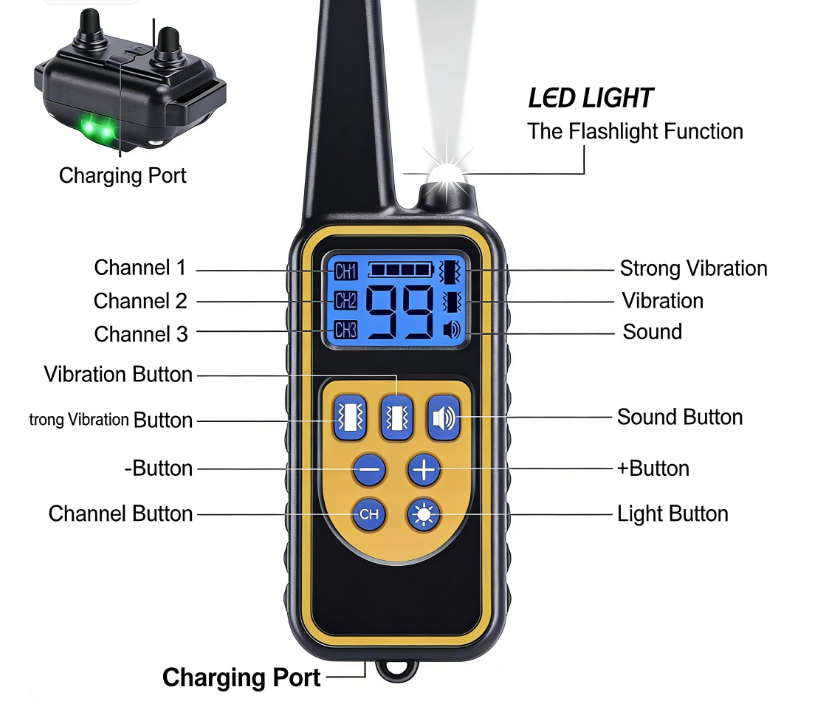Befez Rechargeable Waterproof Dog Training Collar