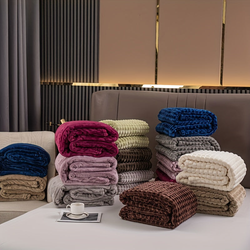 Cozy Plush Fleece Throw Blanket for Home