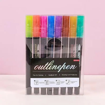 Vibrant Metallic Art Markers Set
