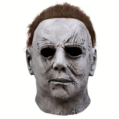 Scary Men's Halloween Horror Mask Full Head Latex
