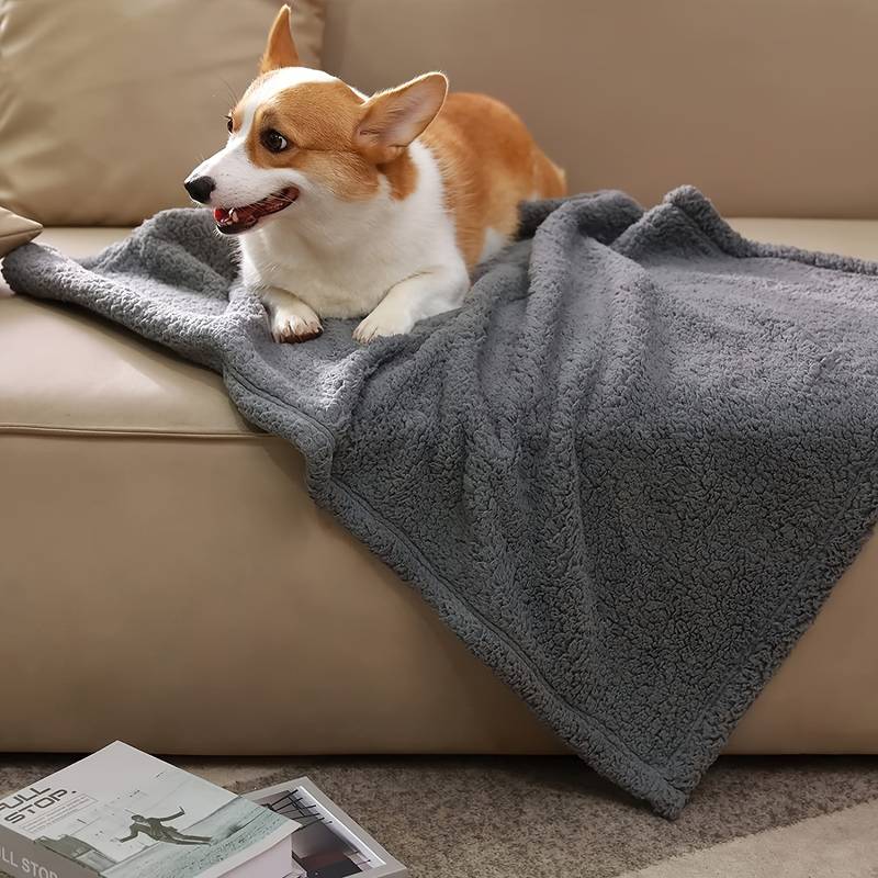 Cozy Plush Dog Blankets – Warm Fuzzy Throw