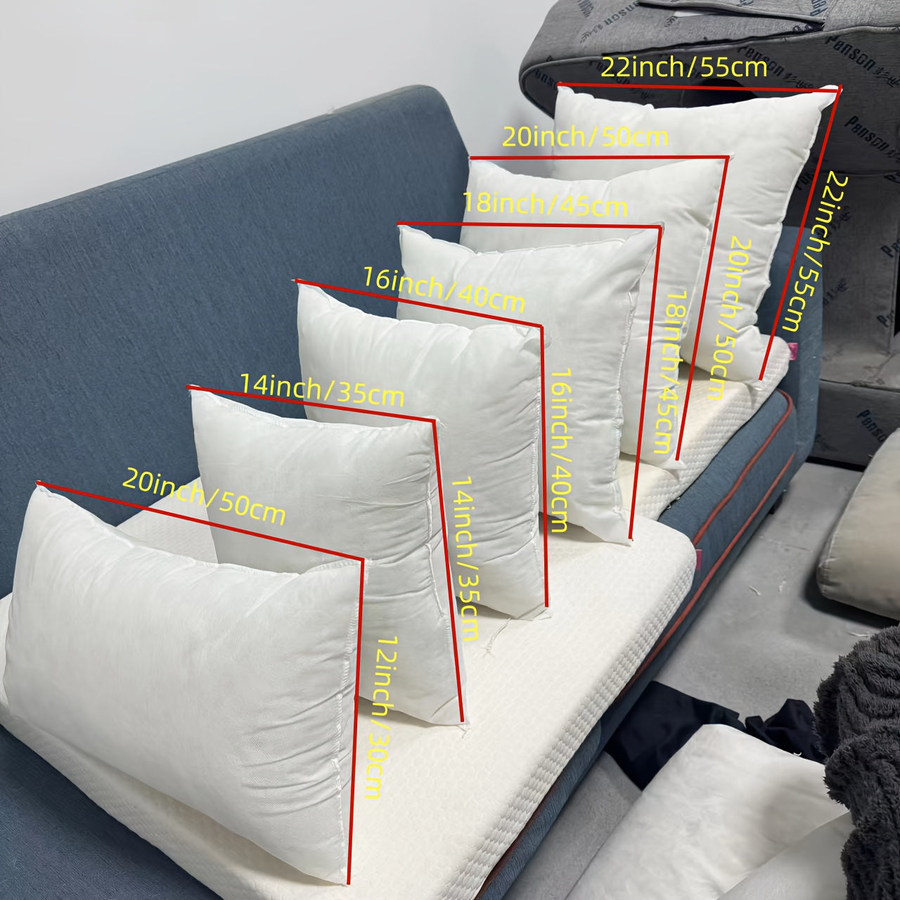 Soft Touch Cushions - Plush Filling for Home Sofa Bed