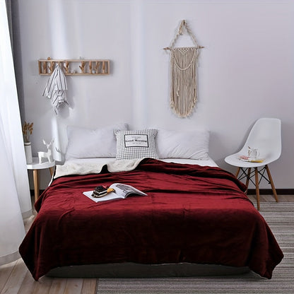 Plush Double Sided Fuzzy Blanket for Cozy Warmth