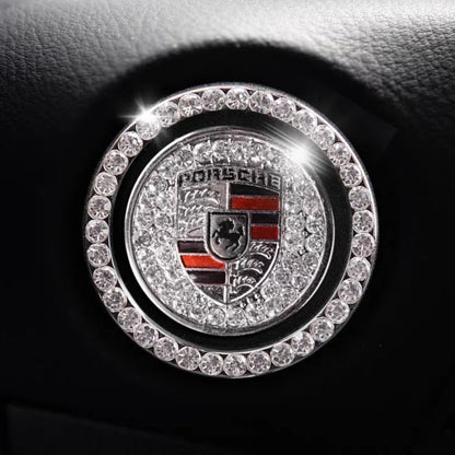 Luxury Crystal Car Starter Button Cover Ring
