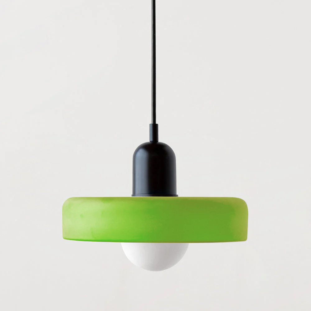 Vibrant Glass Hanging Lamp in Modern Style