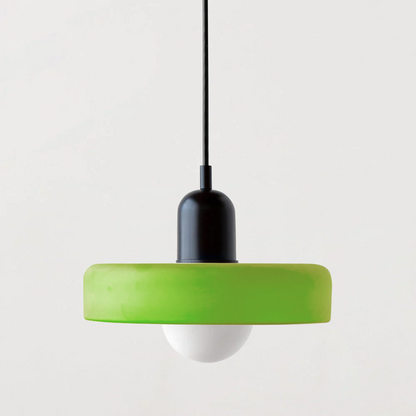 Vibrant Glass Hanging Lamp in Modern Style