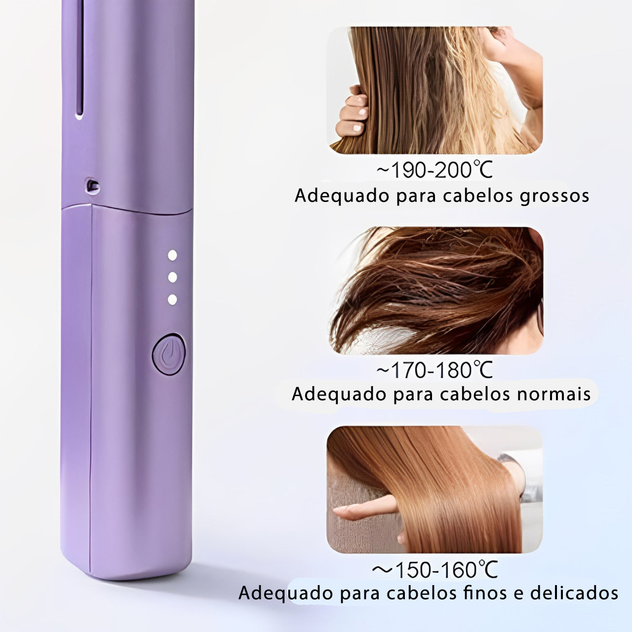 Glatzza Mini Hair Brush for Frizz Free Styling