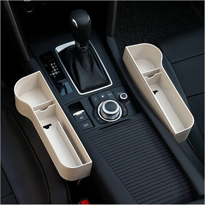 Premium Leather Auto Seat Storage Organizer