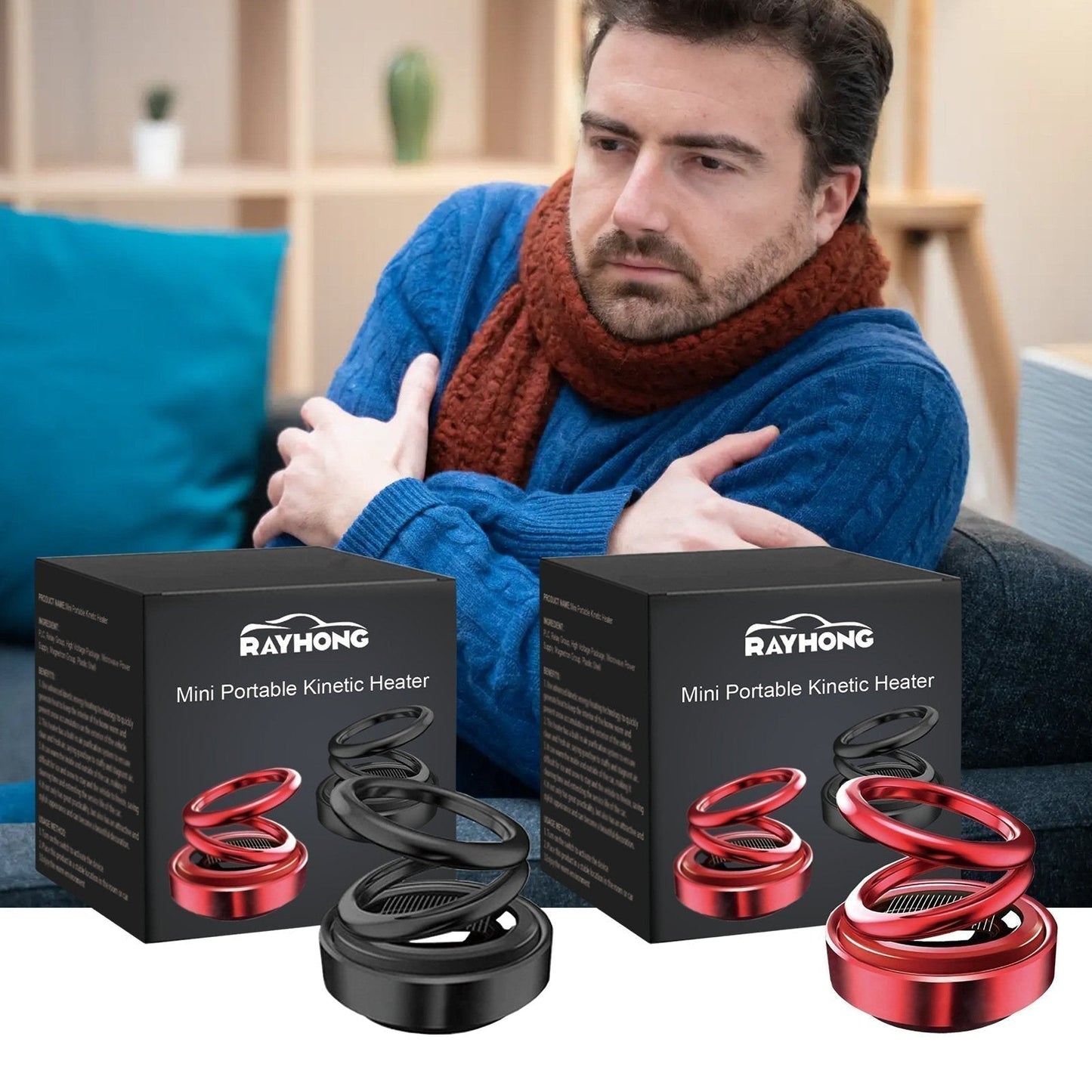 Compact Car Heater Defroster with Solar Charger