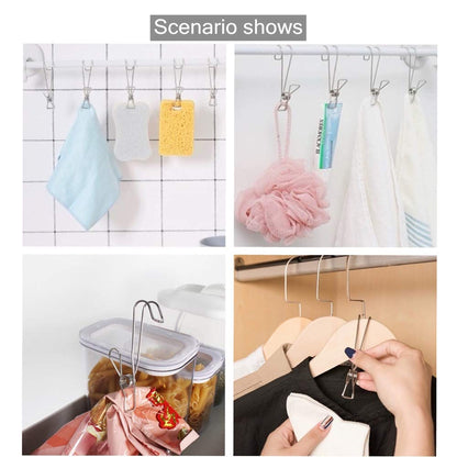 Durable Metal Wall Mount Clip with Hook