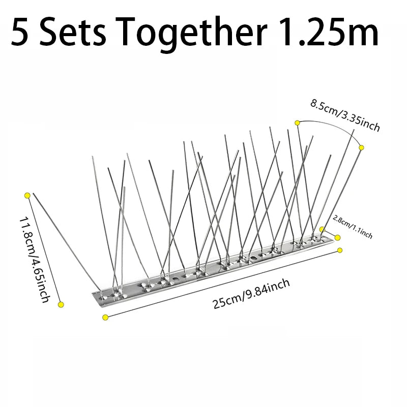 Durable Garden Bird Deterrent Spikes