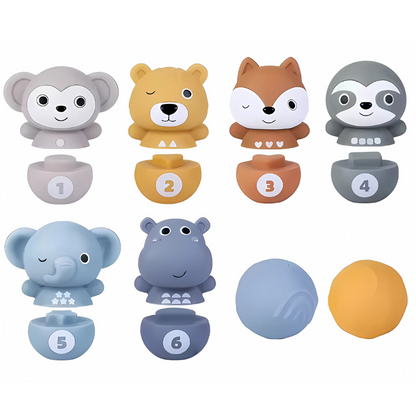 Colorful Stackable Animal Blocks - Befez